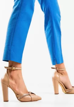 Pantofi dama Loryna Nude imagine