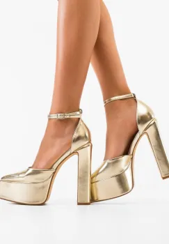 Pantofi dama Marianne Aurii imagine