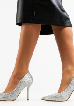 Pantofi dama Maritta Argintii imagine