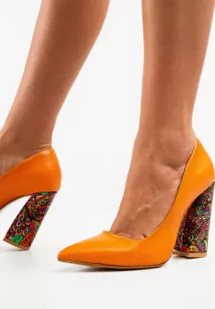 Pantofi dama Monina Portocalii imagine