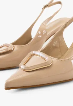 Pantofi dama Nataniel Bej imagine