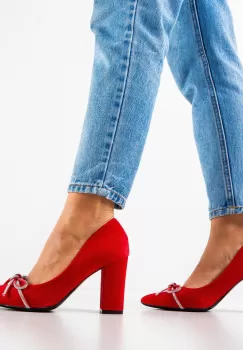 Pantofi dama Nieve Rosii imagine