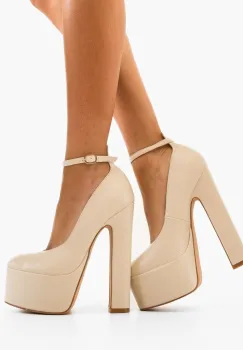 Pantofi dama Nilam Bej imagine