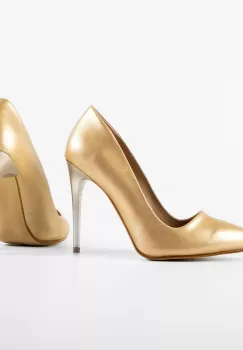 Pantofi dama Oideo Aurii 2 imagine