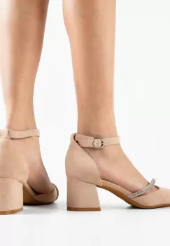 Pantofi dama Pamela Bej imagine