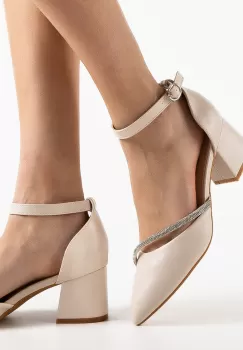 Pantofi dama Pamela Bej imagine