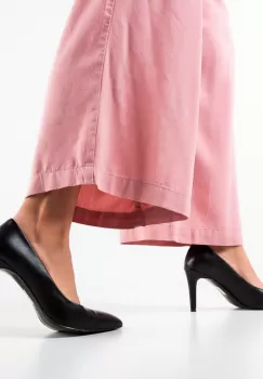 Pantofi dama Rose Negri 2 imagine