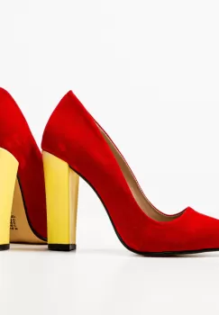 Pantofi dama Sorca Rosii 2 imagine