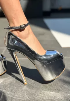 Pantofi dama Steph Argintii imagine