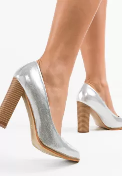 Pantofi dama Sulfo Argintii 2 imagine
