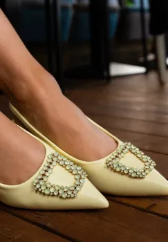 Pantofi dama Vaneza Galbeni imagine