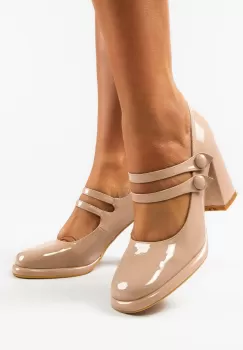 Pantofi dama Vintage Bej imagine