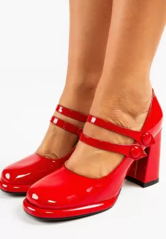 Pantofi dama Vintage Rosii imagine