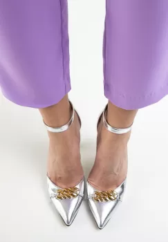 Pantofi Deler Argintii imagine