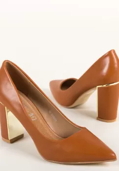 Pantofi Mikra Camel imagine