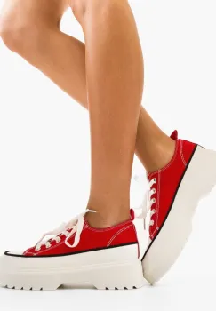 Pantofi sport Lin Rosii imagine
