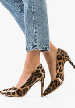 Pantofi stiletto dama Azaan Animal Print imagine