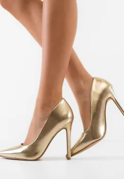 Pantofi stiletto dama Herbie Aurii imagine
