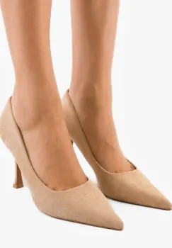 Pantofi stiletto dama Smart Bej imagine