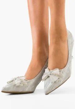 Pantofi stiletto dama Teuni Argintii imagine