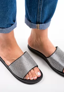 Papuci Alogas Argintii 2 imagine