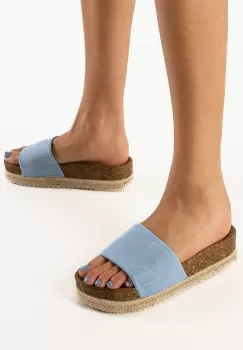 Papuci dama Andy Albastri imagine