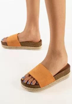 Papuci dama Andy Portocalii imagine