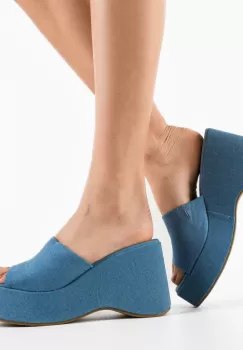 Papuci dama Azura Albastri imagine