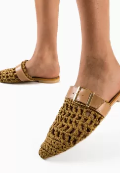 Papuci dama Beachy Bej imagine