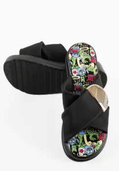 Papuci dama Browl Negri imagine