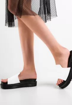 Papuci dama Bryson Albi imagine