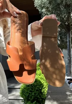 Papuci dama Doku Camel imagine