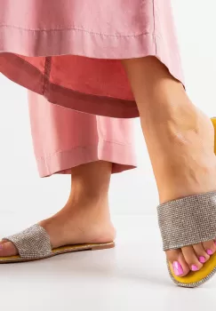 Papuci dama Drew Galbeni imagine