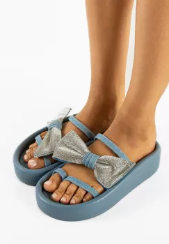 Papuci dama Heyta Albastre imagine