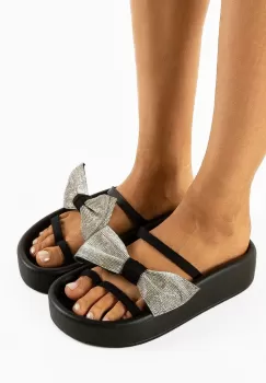 Papuci dama Heyta Negre imagine