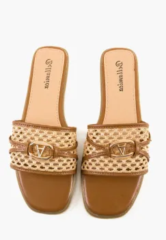 Papuci dama Madiha Camel imagine