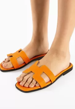 Papuci dama Mermosa Portocalii 2 imagine