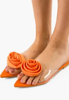 Papuci dama Narkis Portocalii imagine