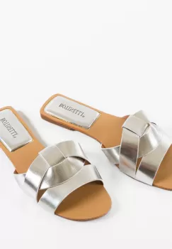 Papuci dama Olova Argintii imagine