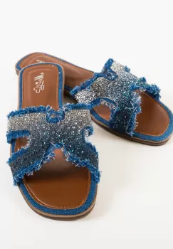 Papuci dama Payton Albastri imagine