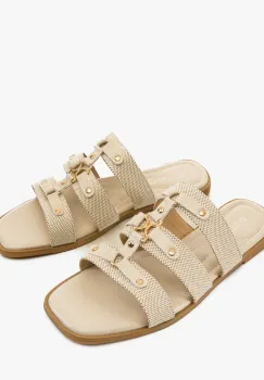 Papuci dama Persik Bej imagine