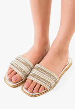 Papuci dama Pyka Argintii imagine