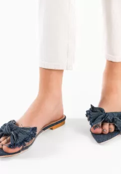 Papuci dama Quicky Albastre 2 imagine