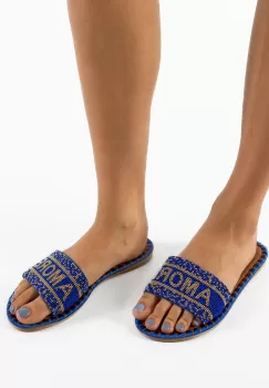 Papuci dama Ramses Albastri imagine