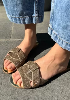 Papuci dama Roshio Aurii 2 imagine