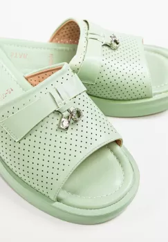 Papuci dama Rufus Turcoaz imagine