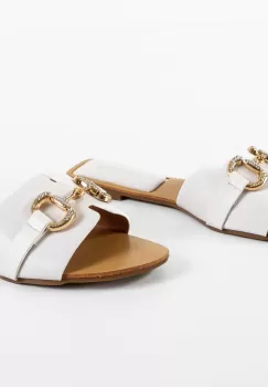 Papuci dama Shandia Albi imagine