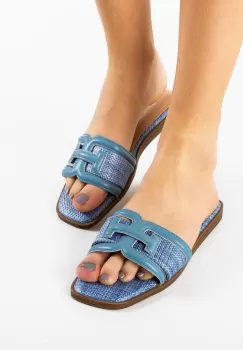 Papuci dama Stomp Albastri imagine