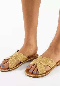 Papuci dama Tindra Bej imagine