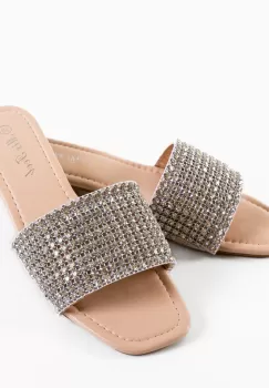 Papuci dama Tyquan Bej imagine